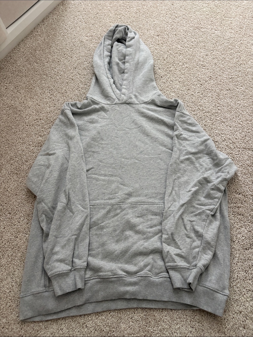 aerie Light Gray Men's Pullover Hoodie